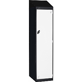 Stellar Probe Antibacterial Sloping Top Police Lockers with Hasp and Staple Lock - Office Storage