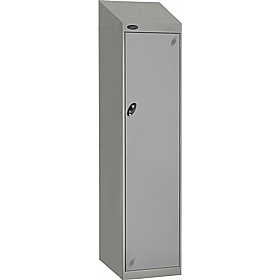 Stellar Probe Antibacterial Sloping Top Police Lockers with Hasp and Staple Lock - Office Storage