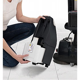 Numatic NuClean Compact NCC440NX ReFlo Rotary Floor Scrubber Dryer - Office Accessories