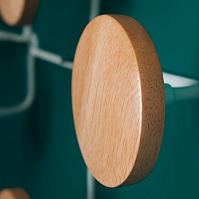 Woody 6 Wall Mounted Coat Hooks - Office Accessories