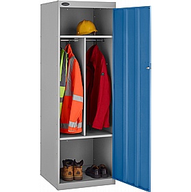 Stellar Probe Antibacterial 4 Compartment Crew Lockers with Hasp and Staple Lock