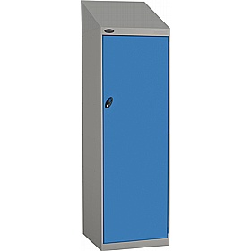 Stellar Probe Antibacterial Sloping Top 4 Compartment Crew Lockers with Cam Lock - Office Storage