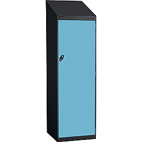 Stellar Probe Equinox Antibacterial Sloping Top 2 Compartment Crew Lockers with Cam Lock - Office Storage