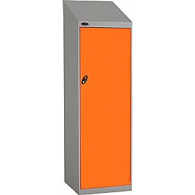 Stellar Probe Equinox Antibacterial Sloping Top 2 Compartment Crew Lockers with Cam Lock - Office Storage