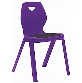 Flaire Upholstered Ergonomic One Piece School Chairs