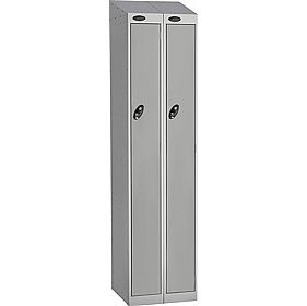 Stellar Probe Antibacterial Sloping Top Twin Door Lockers with Hasp and Staple Lock - Office Storage