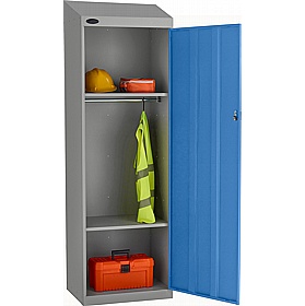 Stellar Probe Antibacterial Sloping Top Hi-Capacity Lockers with Hasp and Staple Lock - Office Storage