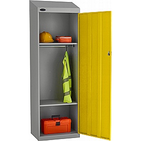 Stellar Probe Equinox Antibacterial Sloping Top Hi-Capacity Lockers with Hasp and Staple Lock