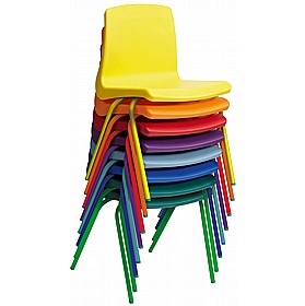 NP Colour Ergonomic Poly Stacking School Chairs