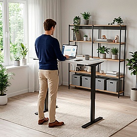 Horizon Compact Dual Motor Electric Height Adjustable Sit Stand Office Desks