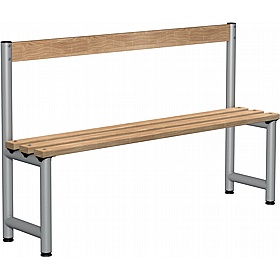Stellar Probe Single Wooden Slat Changing and Cloakroom Bench Seats