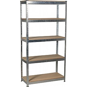 RackIt 350kg Galvanised Steel Boltless 5 Tier Shelving