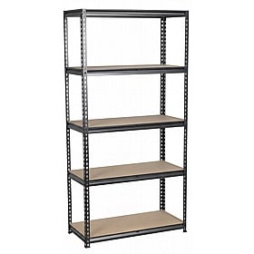 RackIt 200kg Boltless Black 5 Tier Shelving