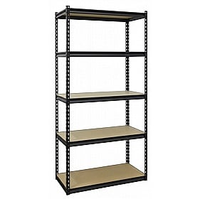 RackIt 340kg Boltless Black 5 Tier Shelving