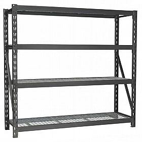 RackIt Mesh 640kg Heavy Duty Boltless 4 Tier Shelving