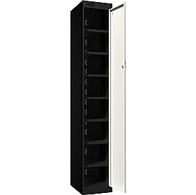 Stellar PowerBox Probe 8 Compartment Laptop and Tablet Charging Cupboard with Cam Lock