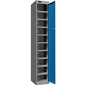 Stellar PowerBox Probe 10 Compartment Laptop and Tablet Charging Cupboard with Hasp and Staple Lock