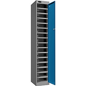 Stellar PowerBox Probe 16 Compartment Laptop and Tablet Charging Cupboard with Hasp and Staple Lock