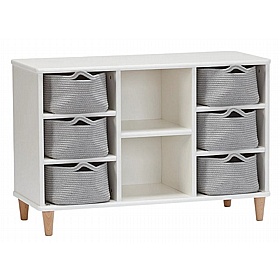 Blanco Compact Rope Basket Storage Unit