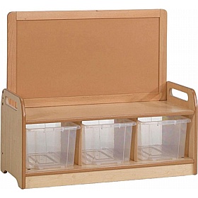 Tidy Tots Nursery Low Level Storage Unit with Noticeboard