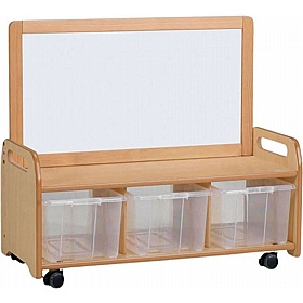 Tidy Tots Nursery Mobile Low Level Storage Unit with Whiteboard