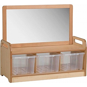 Tidy Tots Nursery Low Level Storage Unit with Mirror