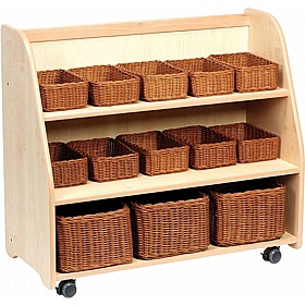 Tidy Tots Mobile Angled Basket Storage Unit