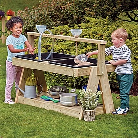 Adventure Tots Nursery Outdoor Double Sand & Water Station
