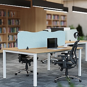 Sch! Acoustic Wave Desk Mounted Partition Screens