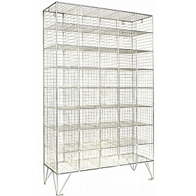 Ventra Premium 40 Person Wire Mesh Personal Effects Open Storage Compartments