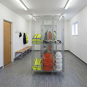 Ventra Premium Nest of 3 Wire Mesh Lockers