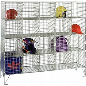 Ventra Premium 20 Person Wire Mesh Personal Effects Lockers