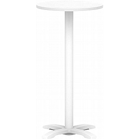 Italia Cross Base Tall Round Breakout and Canteen Table