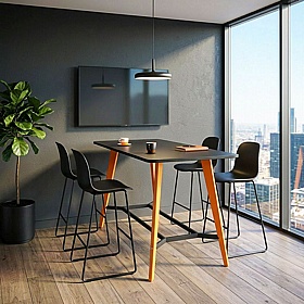 Tract Shades Curve Rectangular High Breakout and Meeting Tables