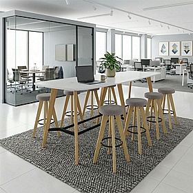 Tract Boat Shaped High Breakout and Meeting Tables