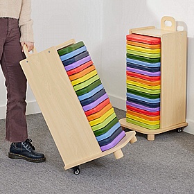 Rainbow Number Seat Cushions and Storage Racks