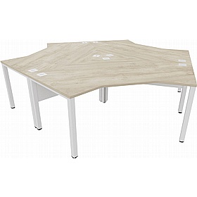 Analog 3 Person Cluster Office Desks
