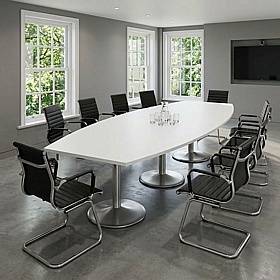 Pillar Boat Shaped Meeting and Boardroom Tables