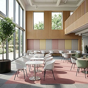 Pillar Arc Square Breakout and Meeting Tables