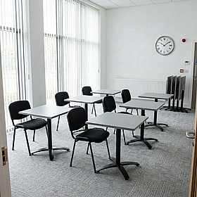FLIP-ME Square Flip Top Breakout and Cafe Tables