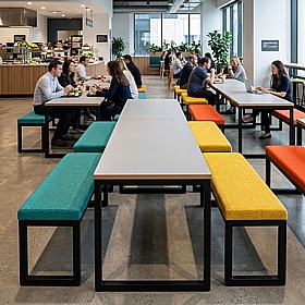 Urban Hoop Leg Dining Upholstered Bench