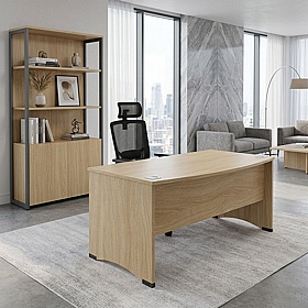 Windsor Bow Fronted Rectangular Executive Office Desks