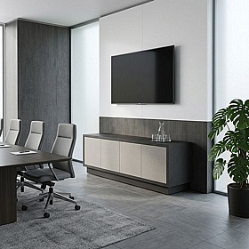 Boss Design Low Fenix Credenza with Plinth Base