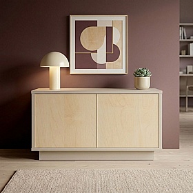 Boss Design Contract 2 Door Desk High Credenza with Plinth Base