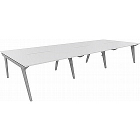 Tract Shades 6 Person Rectangular Back to Back Bench Desks