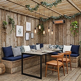 City Outdoor Hoop Leg Dining Tables