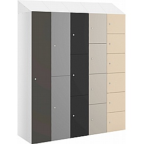 BuzzBox Probe MFC Antibacterial Sloping Top Lockers with Cam Lock