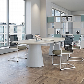 Node Boat Shaped Meeting and Boardroom Tables