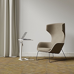 Toro High Back Sled Base Lounge and Breakout Chairs