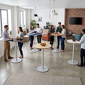 Mighty Round Meeting and Breakout Poseur Tables